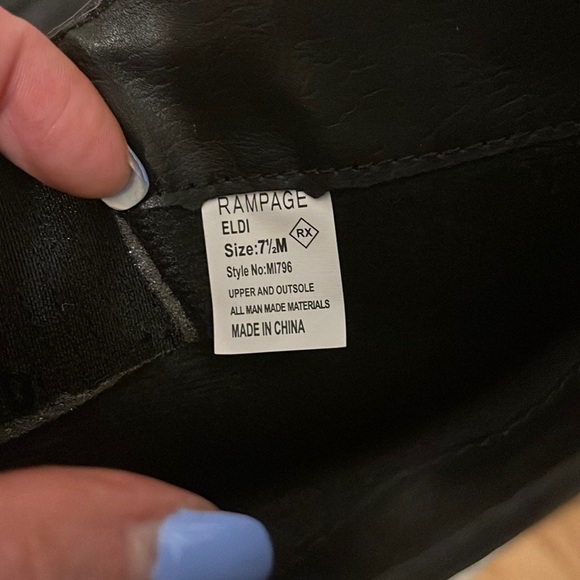 RAMPAGE Women’s wide calf heeled boots NWOT - Picture 6 of 7